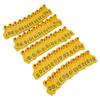100Pcs TPU Pig Cow Ear Tag with Number 001‑100 Ear Label Tag Farm Livestock AccessoryYellow