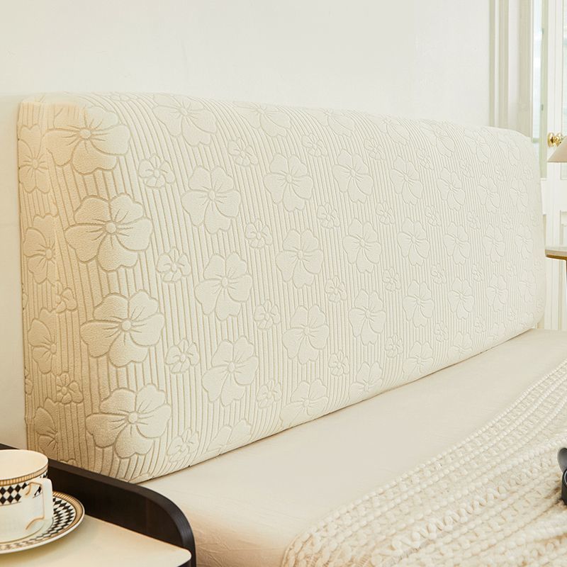 Jacquard Velvet Elastic Bedhead Cover All-inclusive Bedroom Home Bedside Backrest Protection Headboard Dust Cover