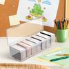 SEWACC Adjustable Divider Transparent Trading Card Storage Box with Lid Large Capacity Portable Organizer