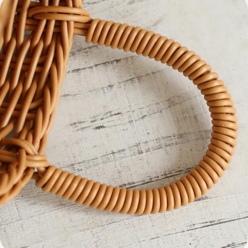 Rattan Weaving Chopstick Cage Wall Mounted Simulated Flower Decoration Hanging Basket Kitchen Tableware Storage Holder