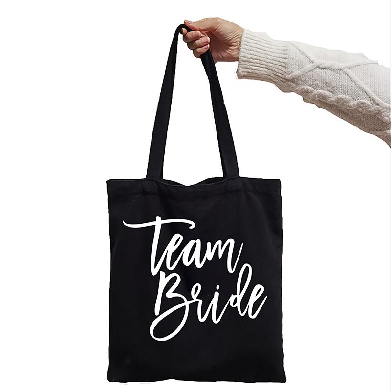 Сумки-шопперы для холостяков Сумки-шопперы для женщин Сумки Team Bride Graphic Shopping Bag