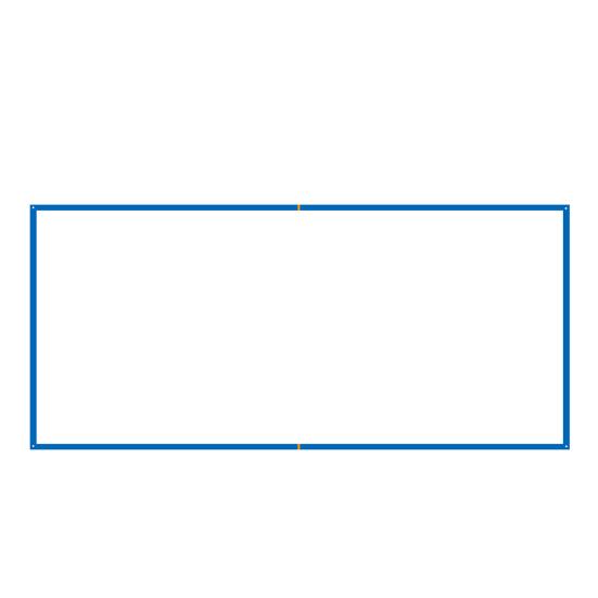 Linii de Volei pe Plajă 26.3' x 52.6' pentru Nisip Linii de Limită Lățime 2.5inch