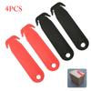 4PCS Double-Edged Safety Box Cutter Blade Multi Tool Film Cutting Paper Cutter Plastic Cover Sturdy Blades Hand Tool