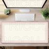 HD Print XXL Pink Retro Floral Persian Style Design Mouse Pad Large Desk Mat PC Office Gamer Keyboard Expand Mousepad Placemat