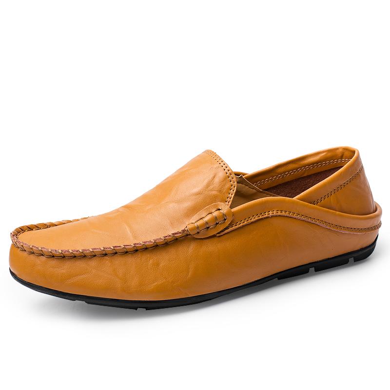 2024 Summer Mens Genuine Leather Loafers Handmade Driving Shoes Male Casual Italian Luxury Loafers Shoes Brand Moccasins for Men