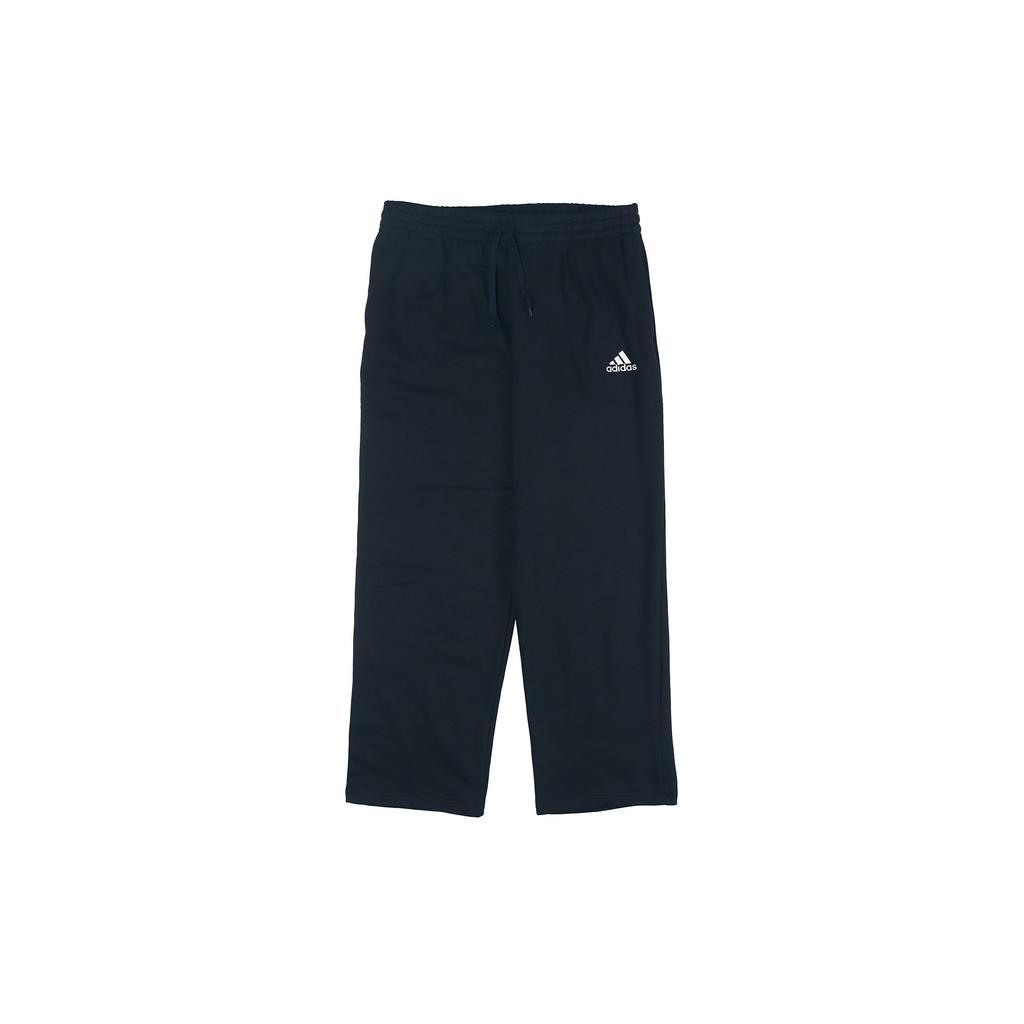 Adidas Casual Sports Fleece-Lined Running Knit Straight Pants Men Bottoms Black GK9366