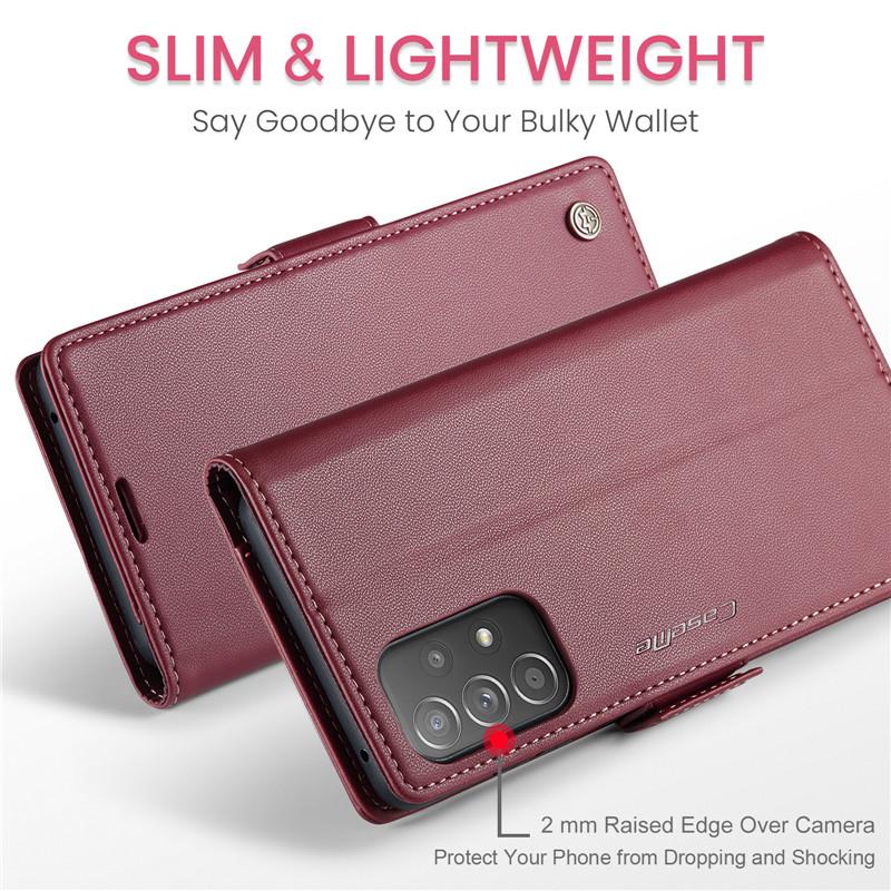 Luxury Leather Case for Samsung A12 A13 A04S A20 A30S M10S A22S A54 A53 A52 A50 A23 A24 A50S A32 M32 A33 A34 A73 A72 A71 Card Pocket Case Back Cover