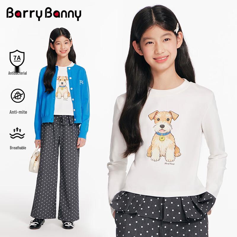 BARRY BANNY Girls  Anti-bacterial Long-Sleeve Printed T-shirt 130