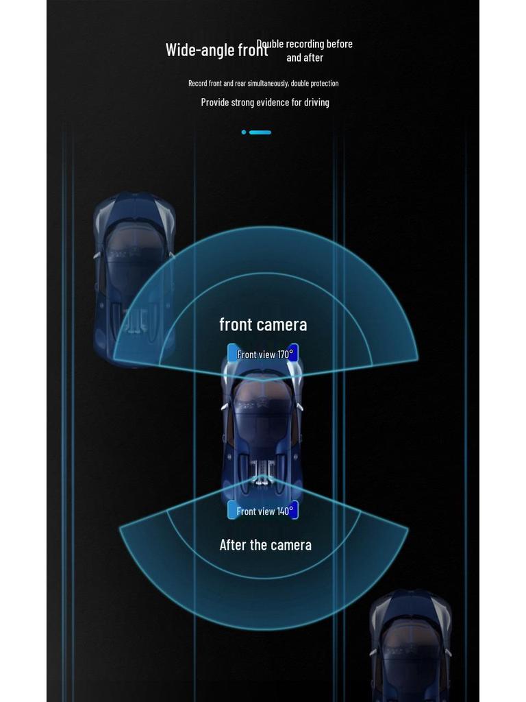 New Cross-Border Metal Dual Lens Dash Cam HD 1080p with Front and Rear Cameras