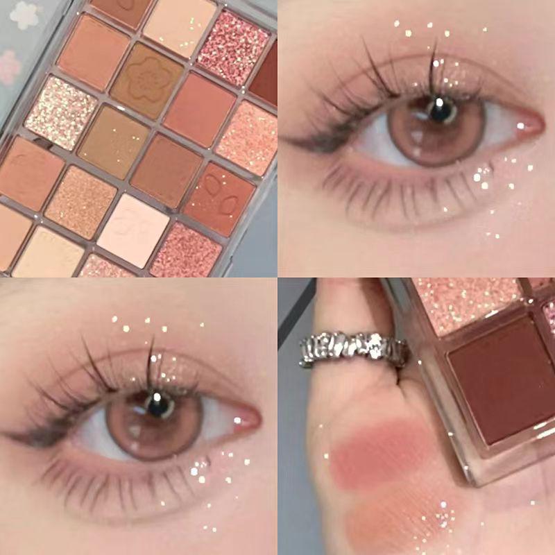 JADED 20-Color Earth Tone Eyeshadow Palette - Shimmer & Matte, Portable & Versatile for Everyday Use