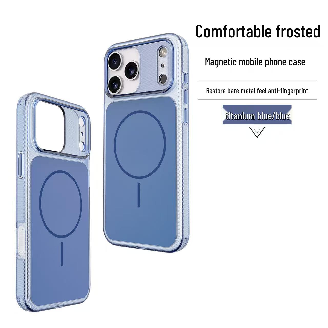 Magnetic Transparent AI Button Case for Apple 17 Pro Max & 16 Pro iPhone 16 Pro Max