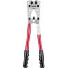 Battery Cable Lug Crimping Tool, 10-1/0AWG with Cable Cutter and 95PCS Copper Ring Terminals, 6 Wire Sizes Crimping Die and 100pcs Heat Shrink Tubes,