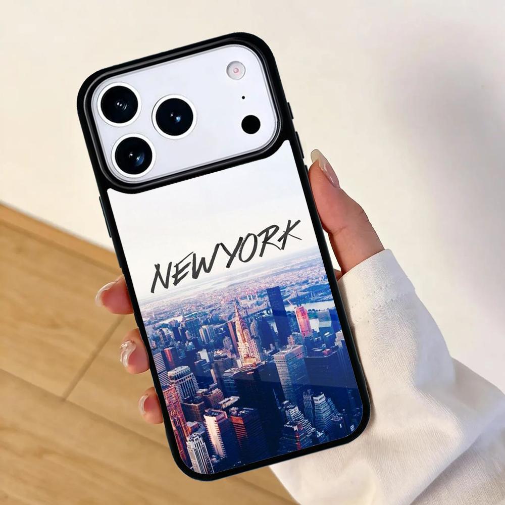 New York City Mobile Phone Case for IPhone 17 AIR 16pro Max 15 14 13 12 11 Bumper Cover