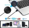 Fyvadio USB Conference Omnidirectional Condenser Microphone for with Mute Compatible with Online Zoom and Skype Plug and Play Microphone, 360° PC,