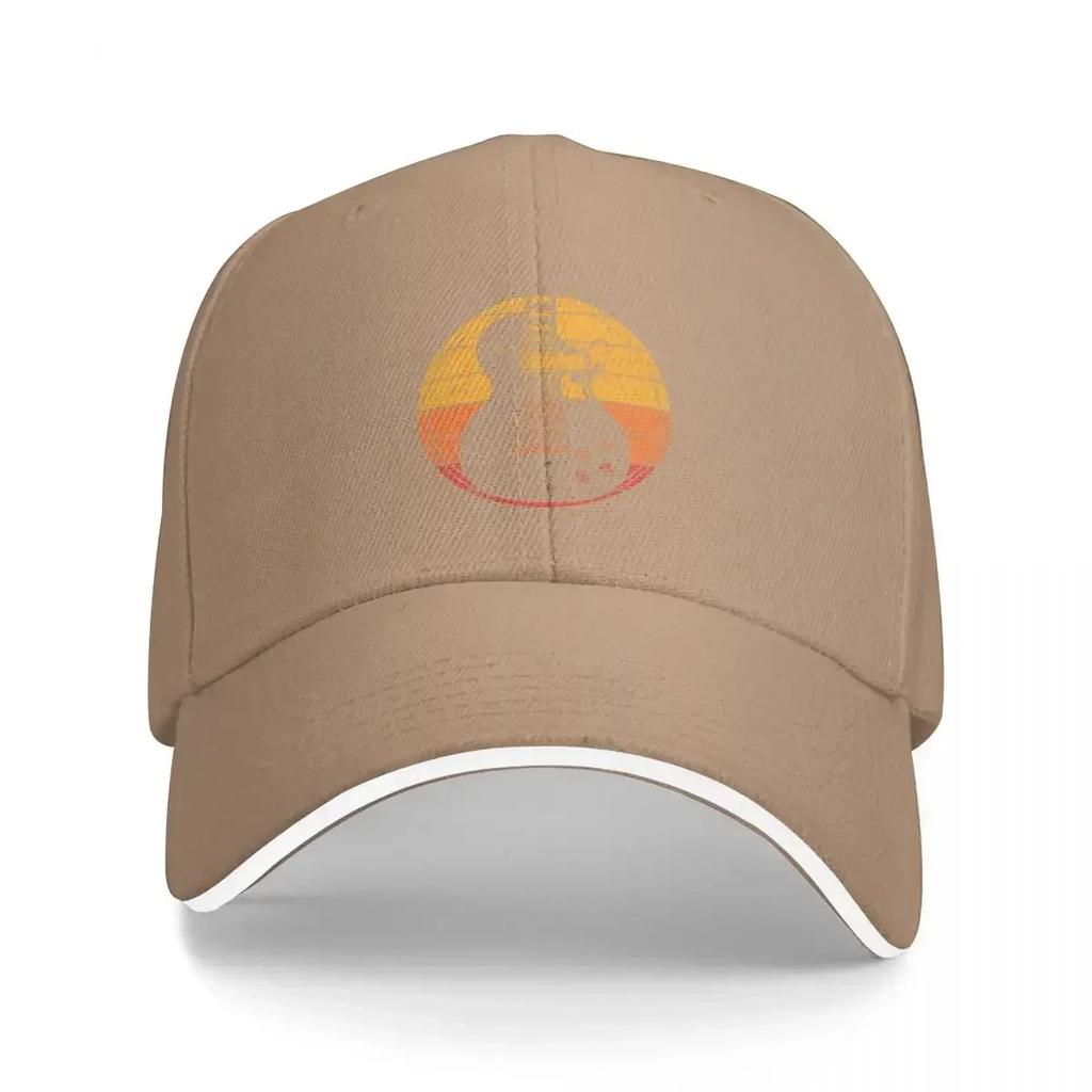 Electric Guitar Cap Baseball Cap Funny Sandwich Hat Unisex Adjustable Dad Hat Outdoor for Sun Protection