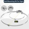 Adjustable Sign Mounting Bracket with Bolts Straps Heavy Duty Stainless Steel Street Sign Heater Tank