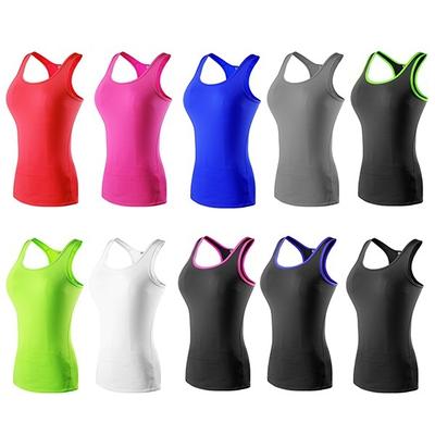 Dámske športové vestové pančuchy PRO bežecká joga Rýchloschnúce fitness tielko Tričko