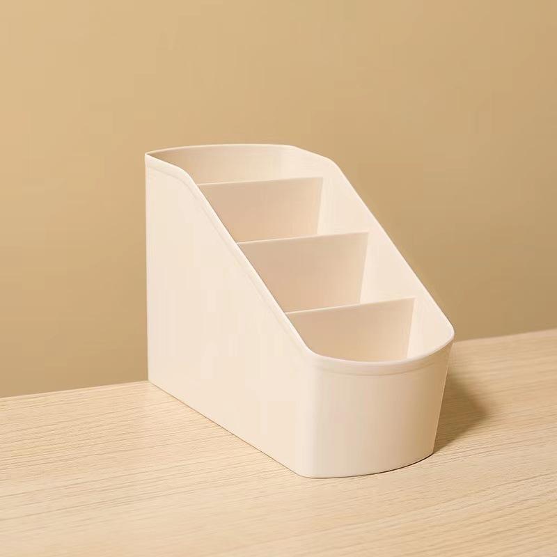 

Проста чотирисекційна коробка для зберігання П ятисекційна креативна коробка для косметики та ювелірних виробів Настільна офісна коробка для зберігання Four grids бежевий