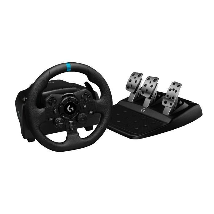 Volant de Course - G923 - TRUEFORCE - Pédales Incluses - Compatible PS5, PS4 et PC - Design Racing Noir