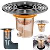 Plastic Floor Drain Filter for Bathrooms with Insect Protection Feature