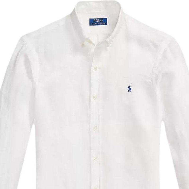Polo Ralph Lauren Button Cuff Long Sleeve Shirt Men shirts 710968915-505