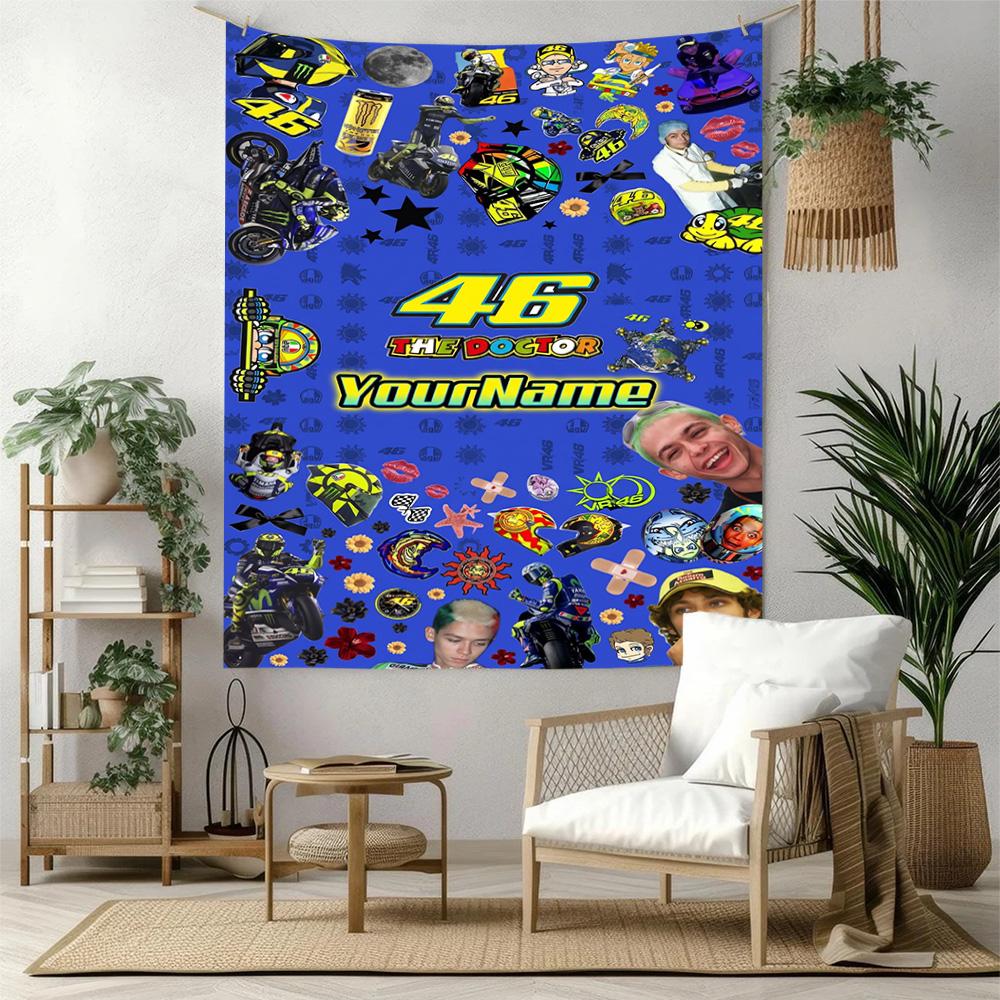 Doctor46 Custom Your Name Wall Decor Tapestry Art For Pet Memorial Birthdaywedding Party Backdrop Family Gift