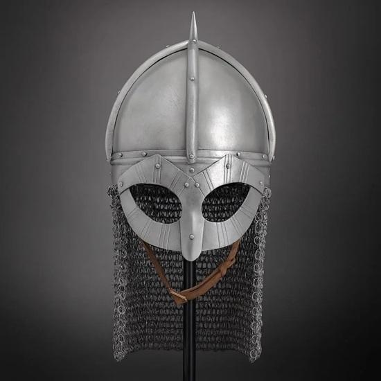 

Viking Norman Helmet Handmade Medieval Armor Replica for LARP, Cosplay, Renaissance Fair Collectors Norse Warrior Helm