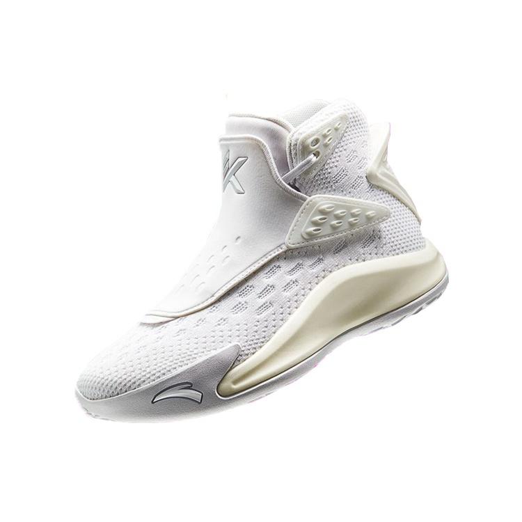 Anta KT5 Pearl White Cushioning Slip Resistant Abrasion Resistant High Top Performance Basketball Shoes Women's White 12941101-5