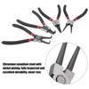 4Pcs 7inch Circlip Plier Internal External Bent Straight Snap Ring Circlip Pliers Tool