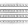 Kit de rail d'arrimage E-Track, Ensemble de 24 pièces de 5' de rails E comprenant 8 rails en acier et 8 ancrages à anneau O et 8 sangles d'arrimage avec anneau en D, Accessoires d'arrimage polyvalents