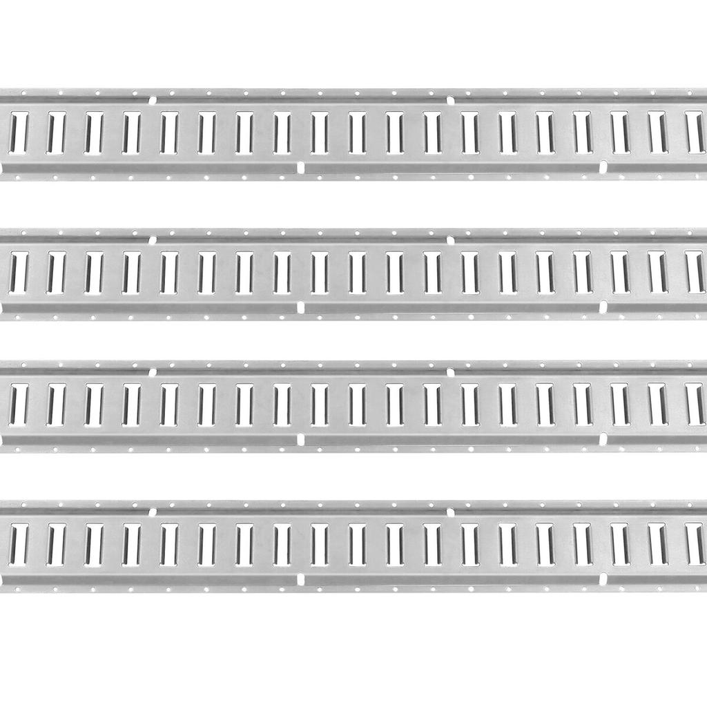 Kit de rail d'arrimage E-Track, Ensemble de 24 pièces de 5' de rails E comprenant 8 rails en acier et 8 ancrages à anneau O et 8 sangles d'arrimage avec anneau en D, Accessoires d'arrimage polyvalents