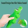 1pc Dog Chew Toy Latex Crocodile Pet Squeaky Toys For Small Medium Dogs Interactive Teeth Cleaning Dog Sounding Toy Pet Supplies