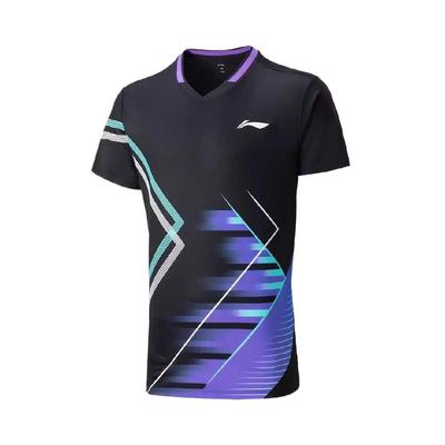 Li Ning Comfortable Fashionable Simple Versatile Short Sleeve T-Shirt Women Tops Black AAYV046-1