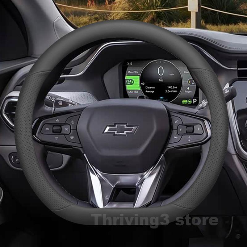 Leather Car Steering Wheel Cover For Chevrolet Bolt EV EUV 2015-2027 Auto Steering Wheel Chevrolet Bolt euv 2023 Accessories LC2
