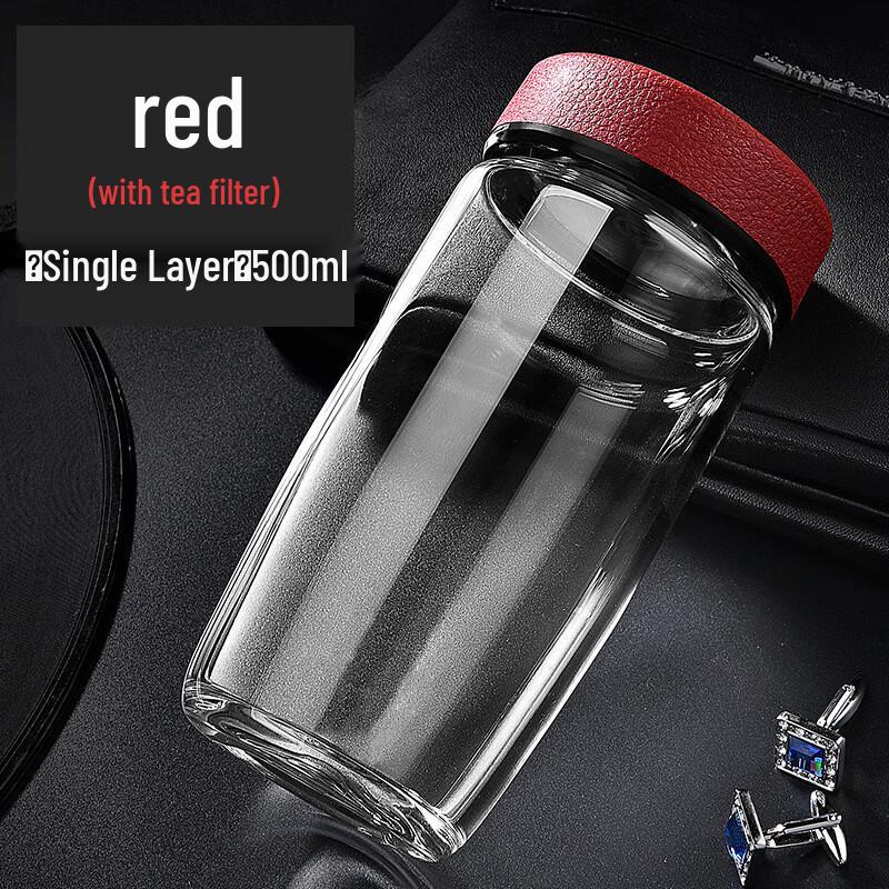 MINGHUI MH1158 Leather Texture Egg-shaped Glass Cup