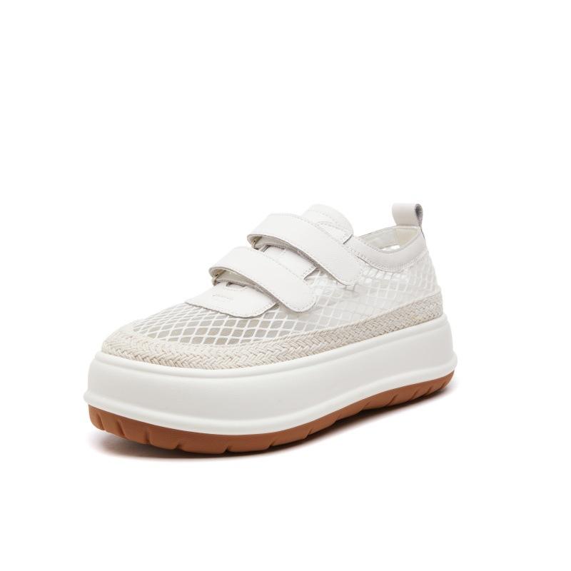 

Mesh shoes women s breathable mesh spring and summer new small size thick sole women s mesh casual dad shoes versatile 40 білий