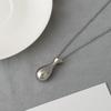 Sterling Silver Water Purifier Bottle Pendant Necklace - Elegant Long Style Sweater Accessory