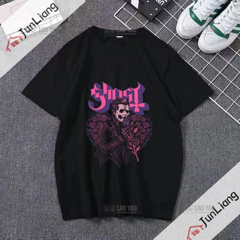 Ghost Band T-shirt Unisex's Hip Hop Graphic T-shirt Short Sleeve Casual O-neck T-shirt Band Fan T-shirt for Both Unisex and Unisex