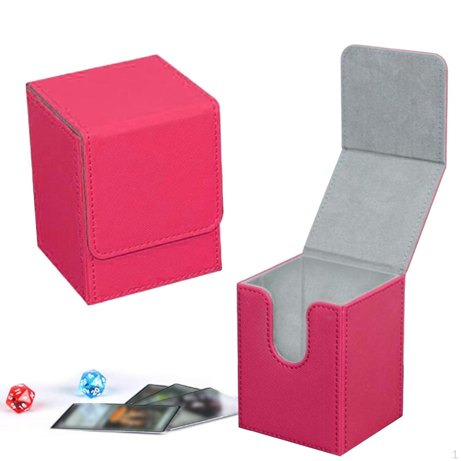 

Коробка для колоды карточек с магнитной застежкой, контейнер для коллекционных карточек розовый