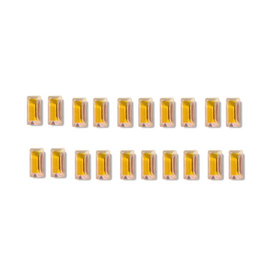 20ks štrasových kousků na nehty Aurora Barva Srdce Čtverec Slza Skleněné kamínky 3D Manikúra na nehty Řemeslné ozdoby Potřeby na nehty