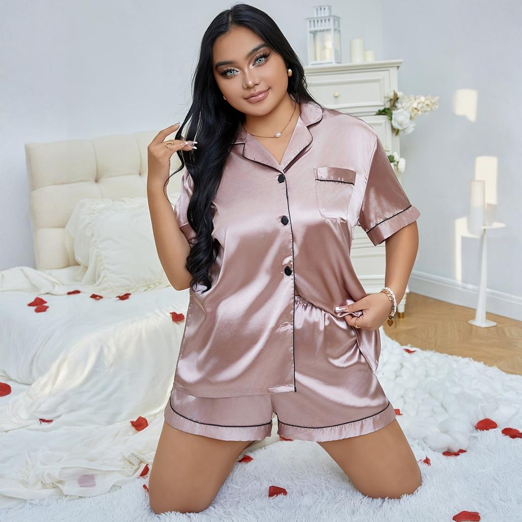 Plus Size Women's Pajama Set Loungewear Comfortable Home Sleepwear