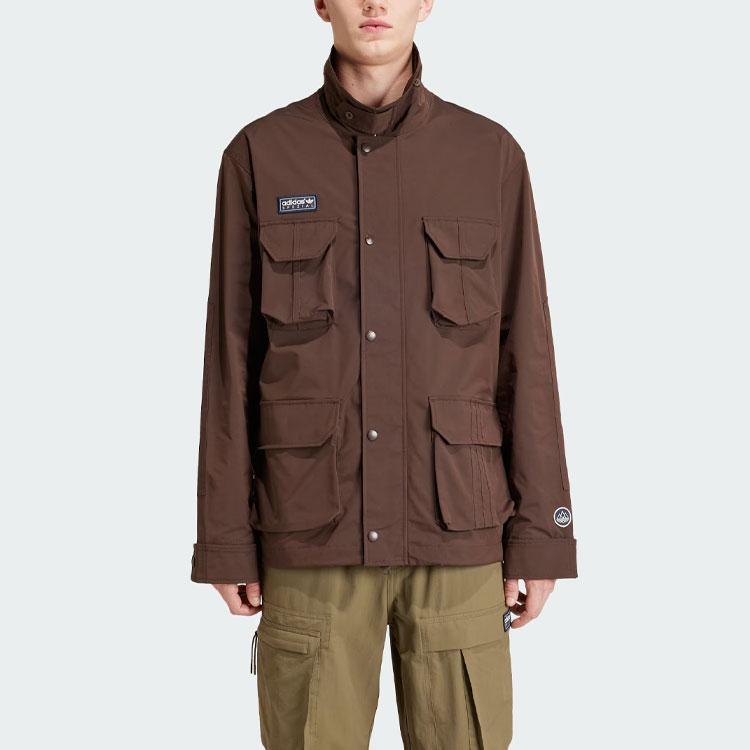 Adidas Originals X Spezial Haslingden Jacket Solid Color Logo Sports Jacket Men Jacket Dark-Brown IN6760