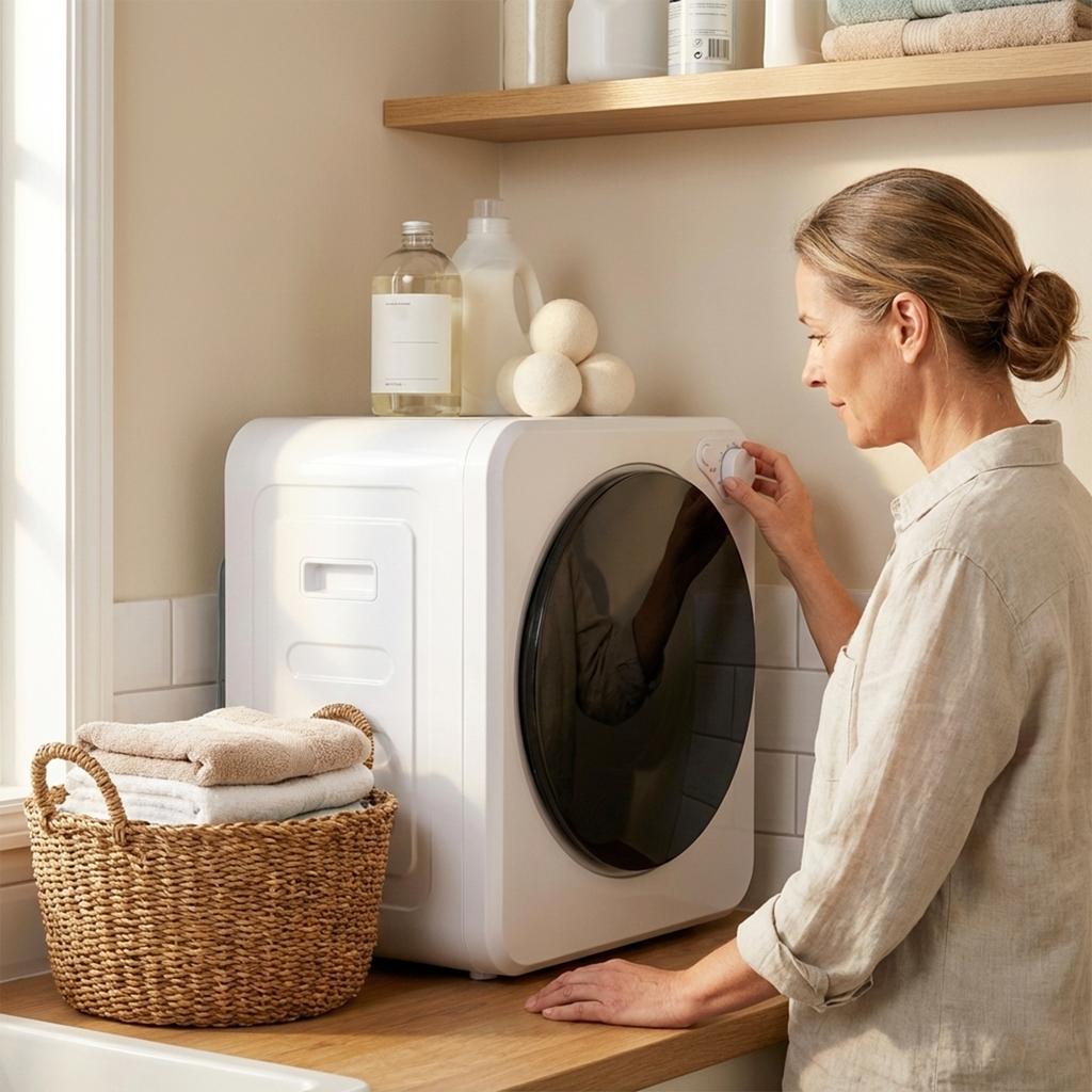 Mini-Kondenstrockner 4 kg mit 5 Programmen bis 60 °C, 800 W/400 W, mit Edelstahl-Trommel, Weiß