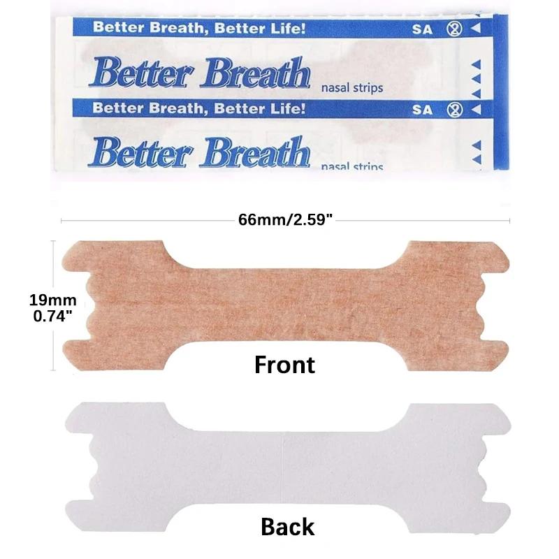 100Pcs Anti Snore Nose Strips Right Way Stop Snoring Easier Better Breathing Good Sleeping Patches