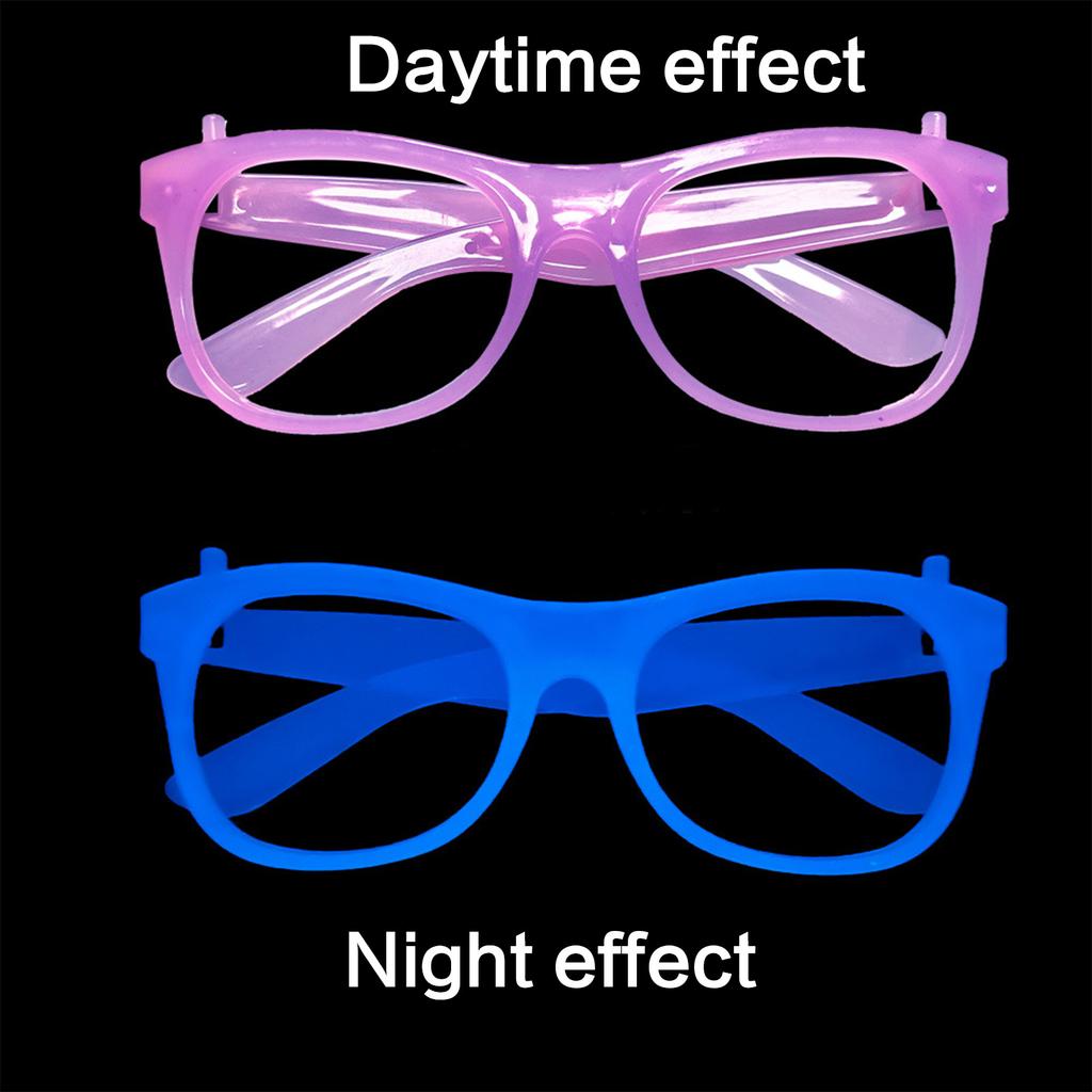 Noctilcent Eyeglass Frame Glow In the Dark Halloween Eyewear Cosplay Party Sunglasses Festival Celebrate Glowing Glasses