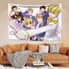 VIKAMA Trendy Anime Tapestry Ouran High School Boarding Club Kawaii Home Decoration Wall Hanging Bedroom Dormitory Decoration