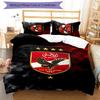 3pcs Al Ahly FC Design Cover Set - HD Printed Bedding with 1 Cover and 2 Pillowcases - Perfect for Home and Dorm Decor