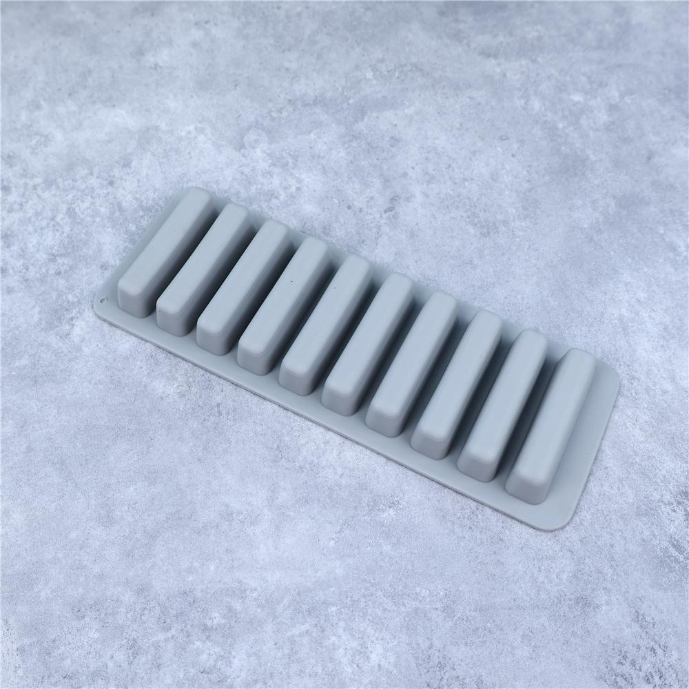 2 PCS Long Strips Silicone Mold Cookie Molds Chocolate Rectangular Cereal Bar Molds Ice Cube Tray Jelly Cake Baking Tools