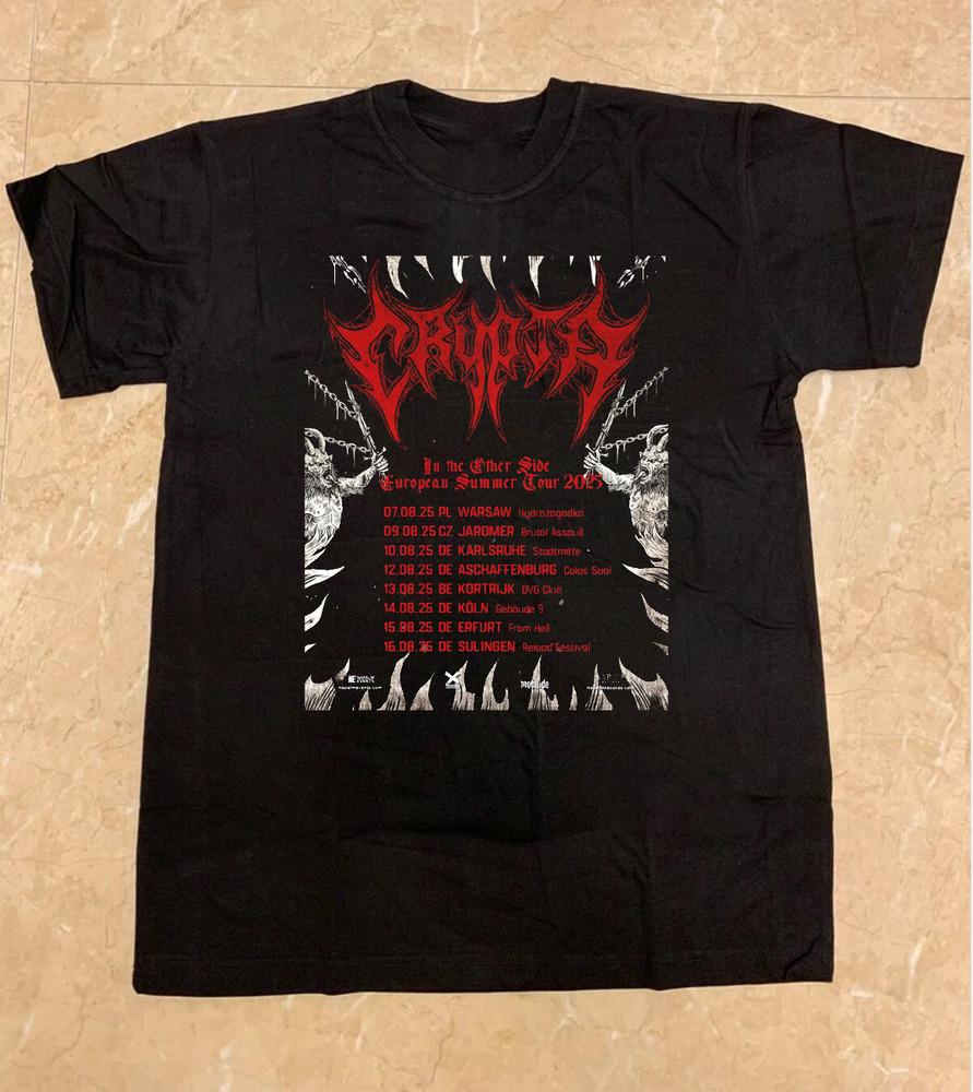 NEW Crypta Band Tour 2025 Black Cotton All size S-5XL Gift Fans T-shirt DS95 Unisex T-Shirt S