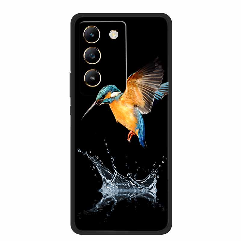 Phone Case For Vivo V30 Lite 4G Back Cover Case Shockproof Black Silicone Soft Funda For Vivo V30 Lite Case 6.67" V 30 Lite Capa